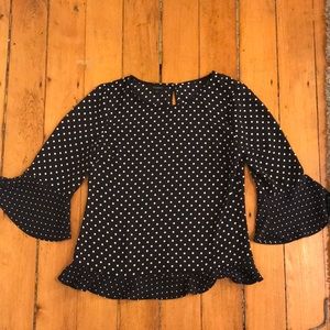 Polka dot blouse